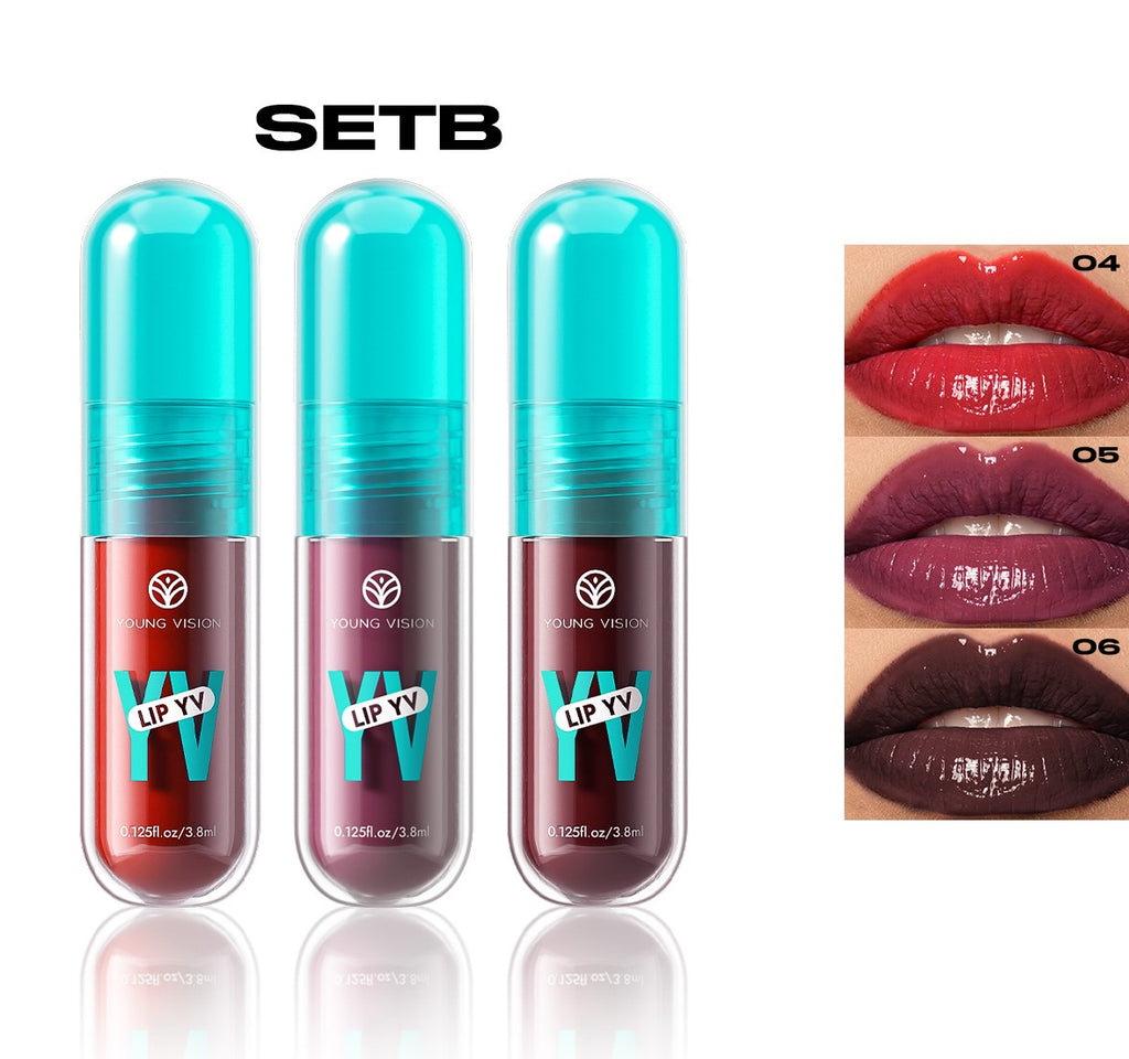 6-Color Avocado Nourishing Lip Glaze Long-lasting Vibrant Color Lightweight and Non-Sticky Lip Gloss