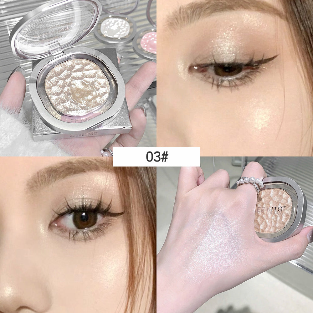 Highlighting Powder Pearlescent Fine Mashed Soft Texture Non-flying Powder Brightening Long-lasting Highlighter Palette