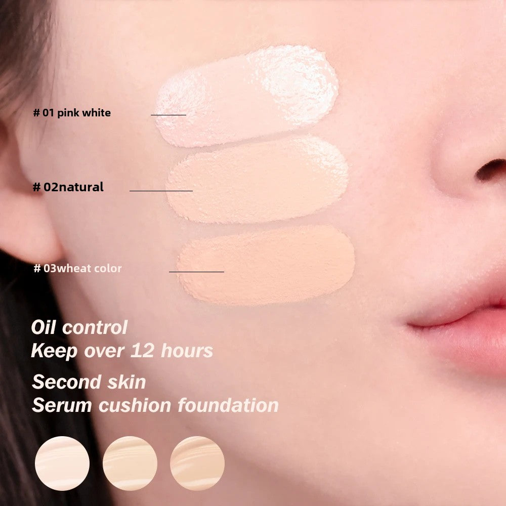 Cushion Foundation 3 Colors Air Cushion BB Cream Full Coverage Breatheable Concealer Waterproof Face Foundation