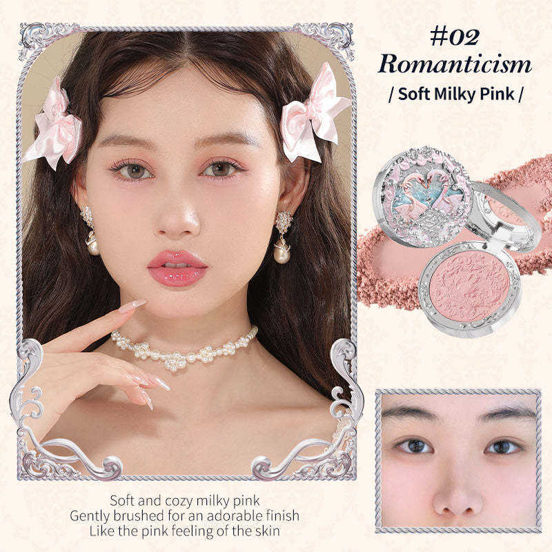 Flower Knows Swan Ballet Series Embossed Blush