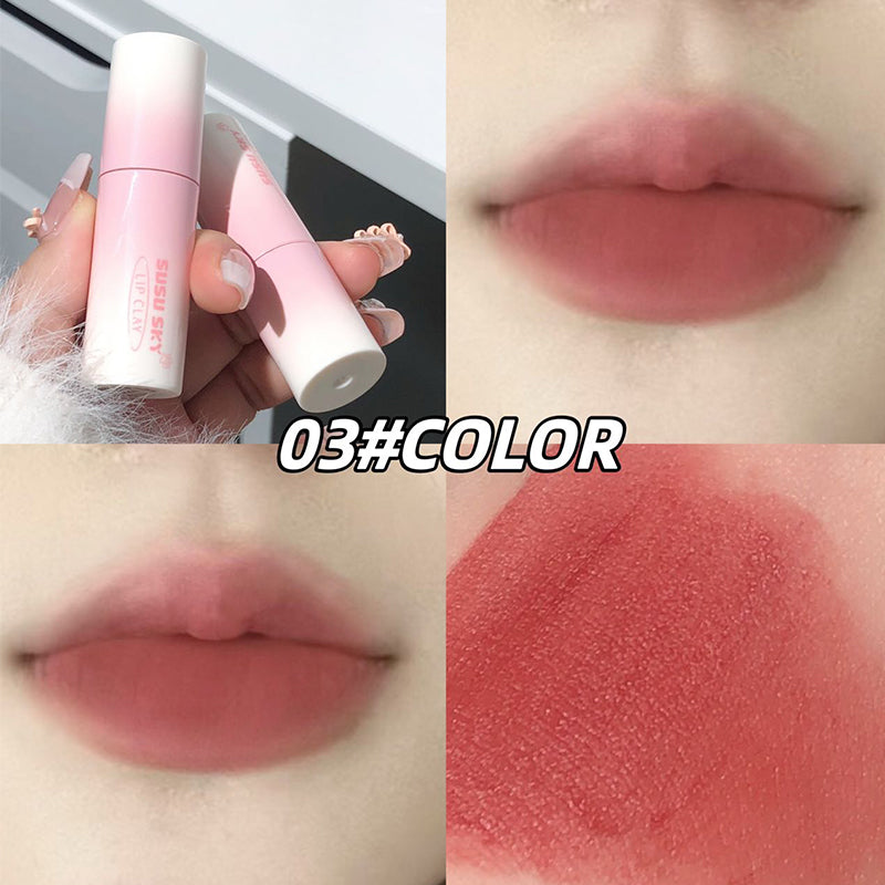 Balloon Kitten Matte Lip Mud Velvet Matte Silky Non-Drying Whitening Lip Glaze