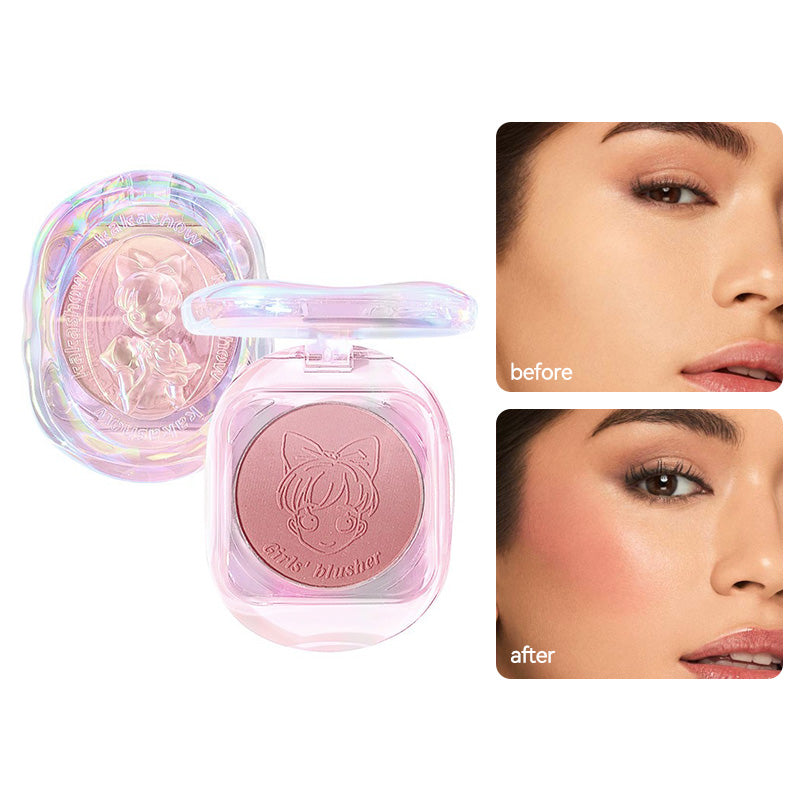  Gradient Blush - Dual-Color with Subtle Shimmer and Matte Finish  Lasting Natural Peachy Glow for a Youthful Look
