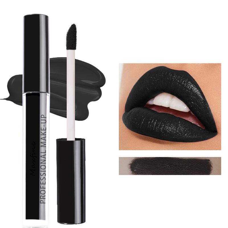2 Colors Halloween Horror Paint Dark Lipstick Matte Lipstick Waterproof Lasting Black Lip Gloss Lip Makeup Cosmetics