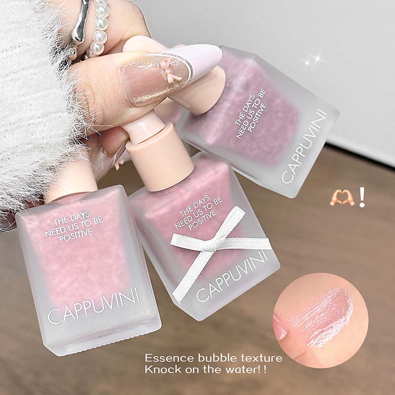 Natural Light Pink Bubble Blush Easy to Apply Tender Long-lasting Makeup Liquid Blush Expansion Color Rouge