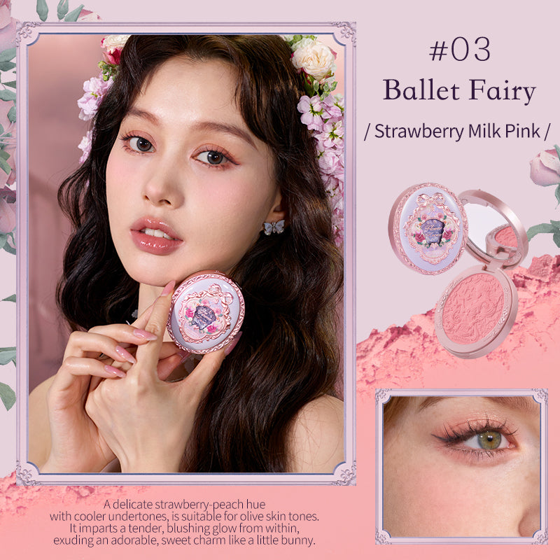 Flower Knows Midsummer Fairytales Collection Velvet Embossed Blush
