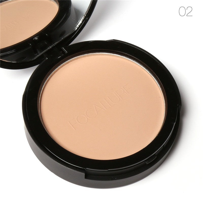 3 Colors Make Up Face Powder Brighten Oil-control Nude Makeup Pressed Powder Foundation Makeup Base Cosmetics