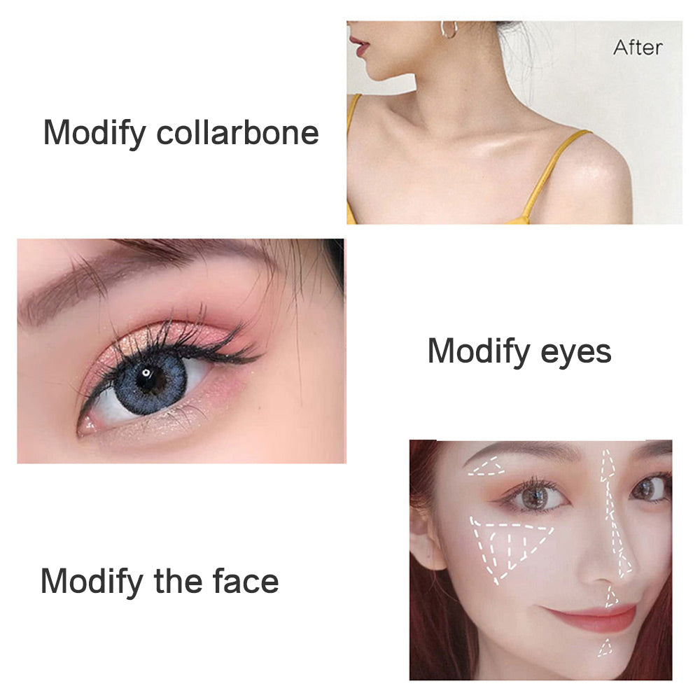 Highlighting Powder Pearlescent Fine Mashed Soft Texture Non-flying Powder Brightening Long-lasting Highlighter Palette