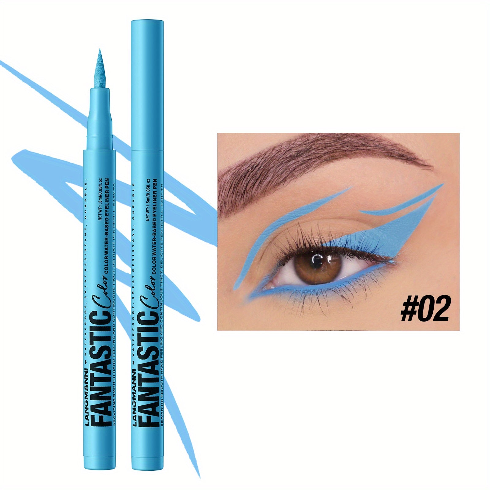 1 pcs waterproof  quick-drying  oil-proof and non-smudging long-lasting ultra-fine eyeliner  eyeliner pen