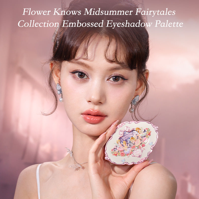Flower Knows Midsummer Fairytales Collection Embossed Five-Color Eyeshadow Palette