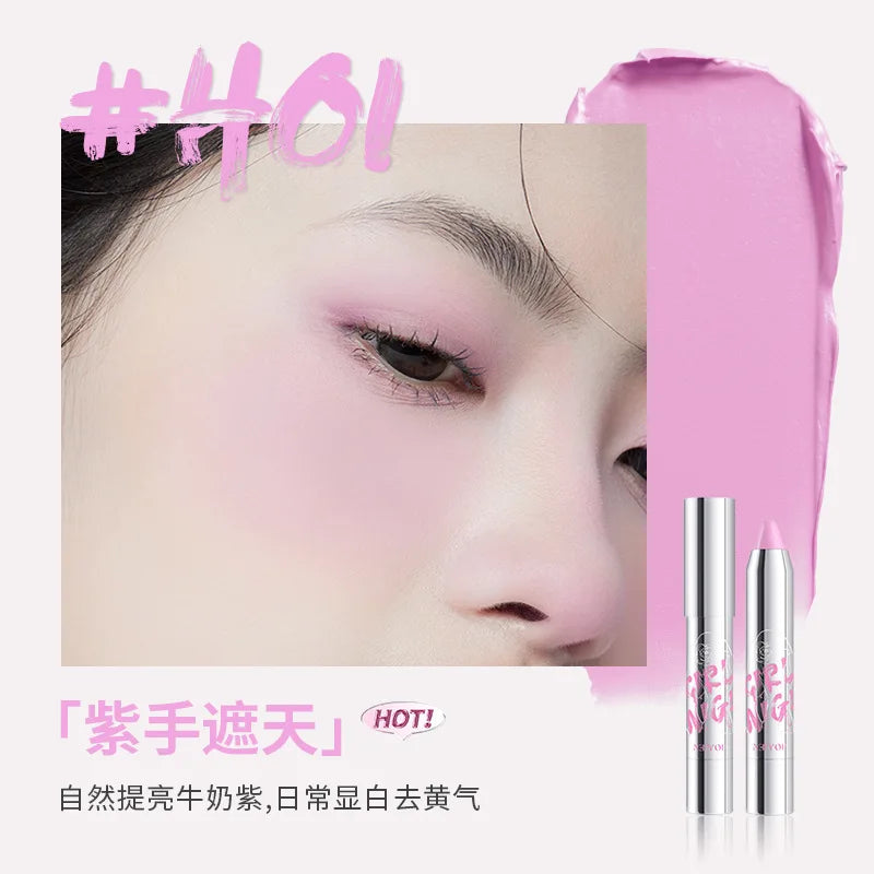 Blush Eyeshadow Stick Expansion Color Purple Cheek Eyes Base Contour Tint Makeup Pink Peach Rouge Pen Girl Cosmetic