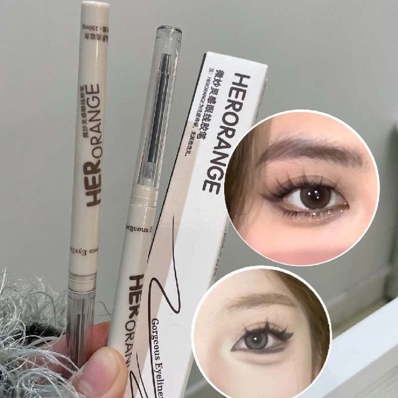 Chocolate Brown Eyeliner Gel Pen 5 Colors Long-lasting Waterproof Gel Eyeliner Latte Coffee Matte Silkworm Eyeliner Pen Makeup