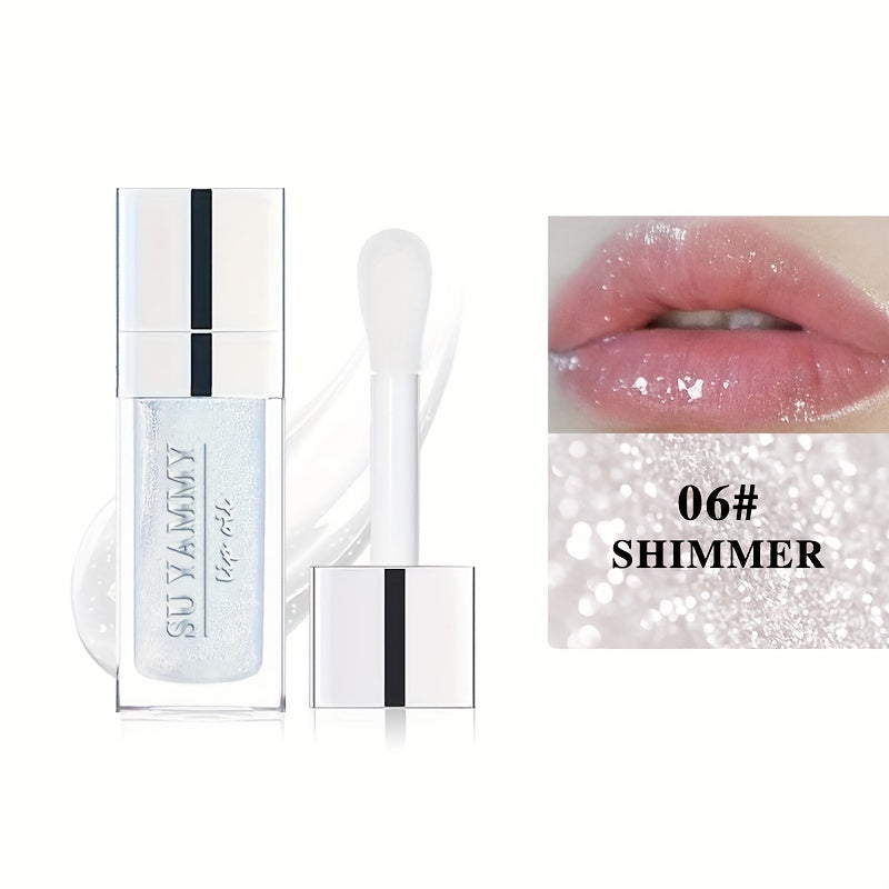 Hydrating Lip Glow Oil Moisturizing Transparent Plumping Lip Gloss Tinted for Lip Care and Dry Lip Ideal Gift For Mother's Day
