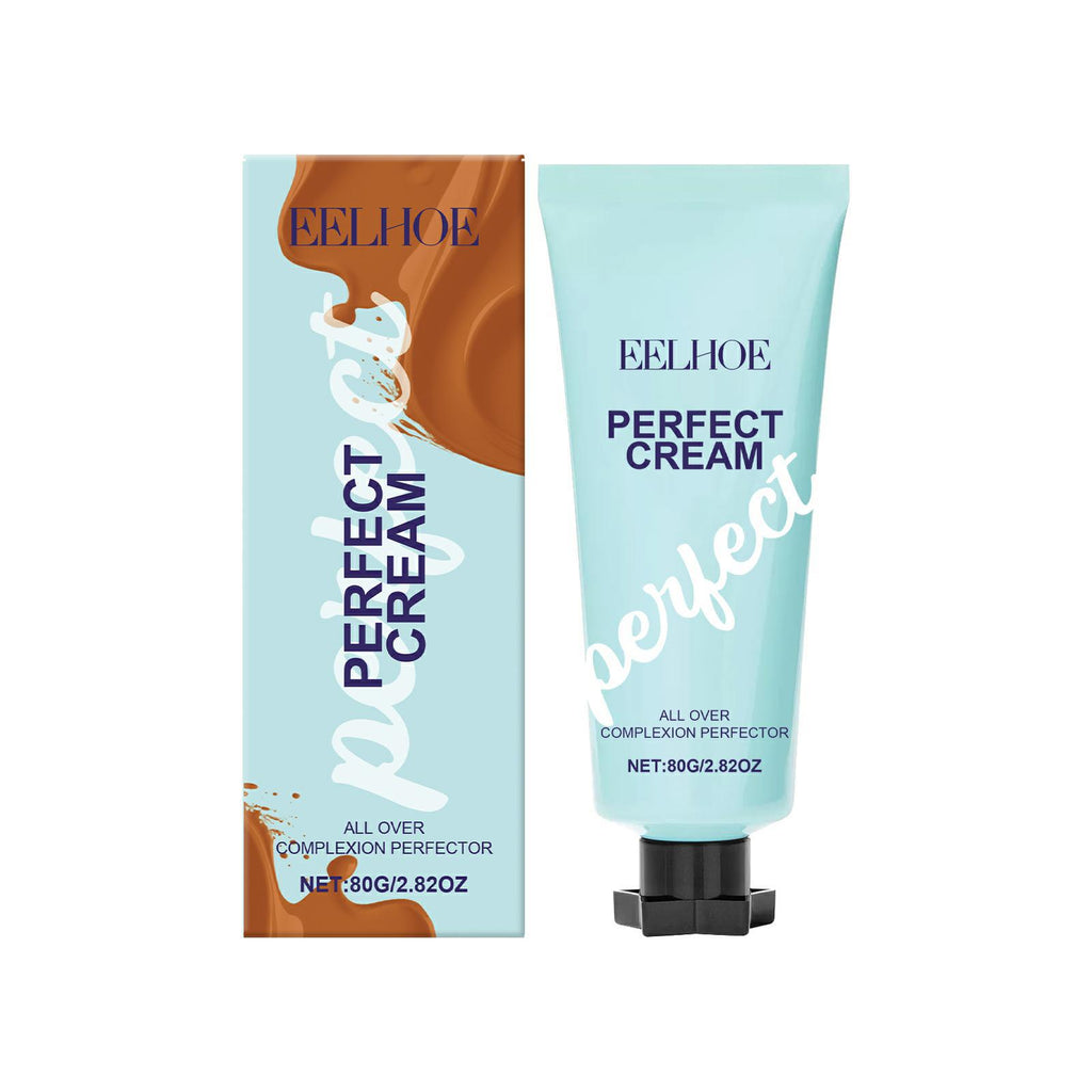 BB Cream Foundation Waterproof Sweatproof Glossy Skin Lightening Face Concealer Deep Hydration High Coverage Makeup Base