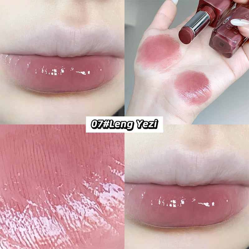  Mirror Gloss Lipstick — Ice-Translucent Water-Gloss Finish Plumping and Hydrating