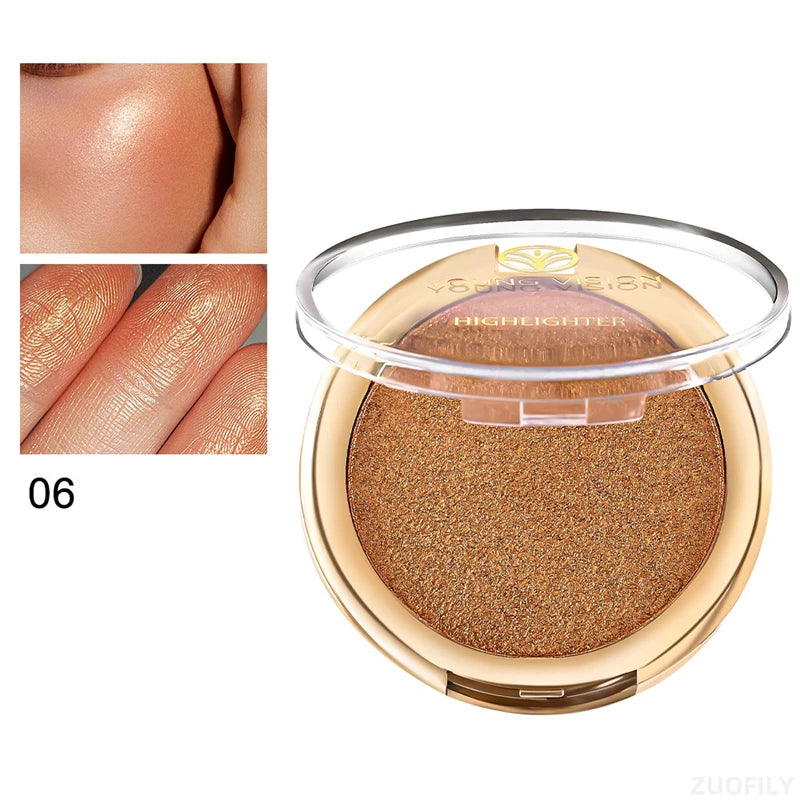 Beautiful Highlighter Powder Palette Makeup Glow Face Contour Shimmer Water Light Highlight Makeup Pallete Illuminator Cosmetics