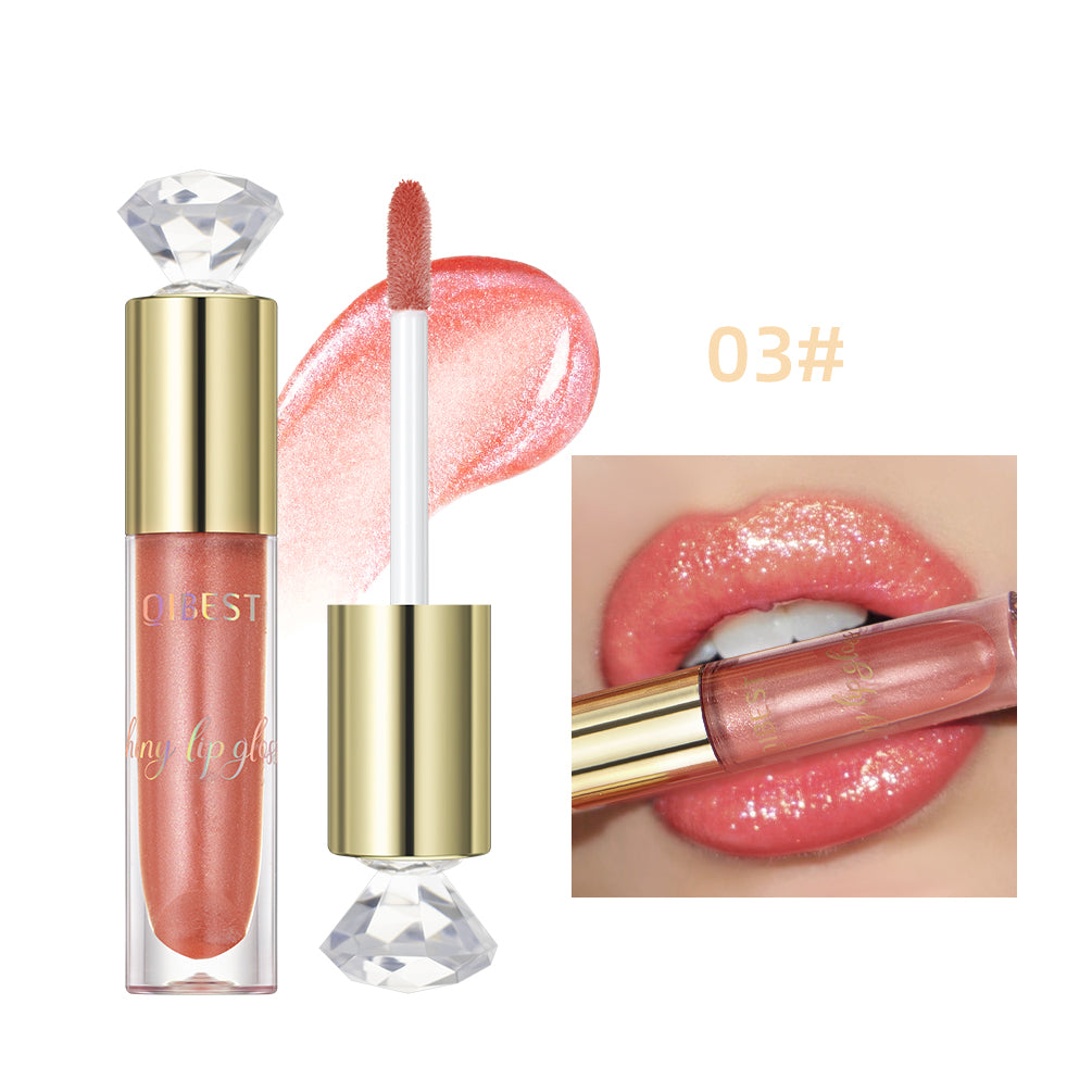 Glitter Lip Glaze Shimmer Diamond Lip Gloss Long Lasting Liquid Lipstick Makeup Lip Oil Tint Moisturizing Lips Makeup