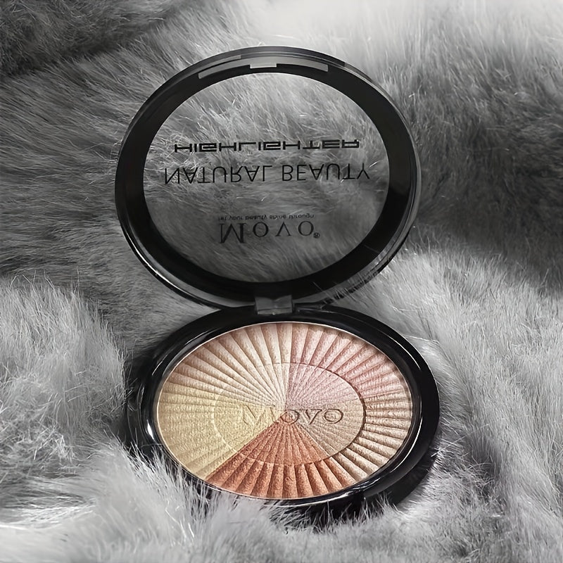 Highlighter Powder Makeup Palette 5 Colors Shimmer Glitter Highlighter Palette High Pigment Face Illuminator Makeup