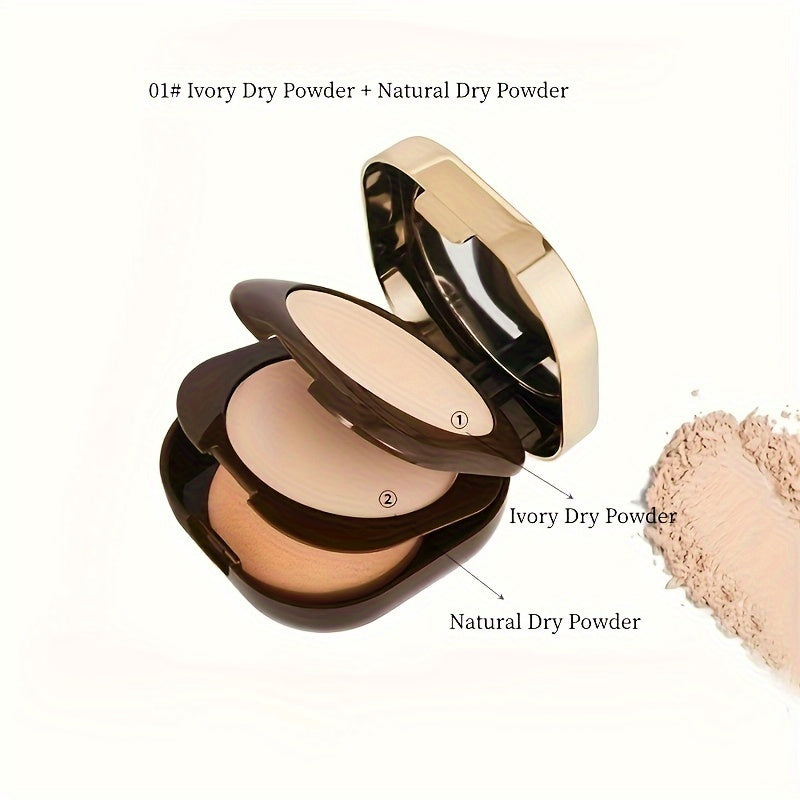 Delicate Brightening Double Powder Waterproof Sweat-Resistant Oil Control Setting Concealer Permanent Makeup Long-Lasting