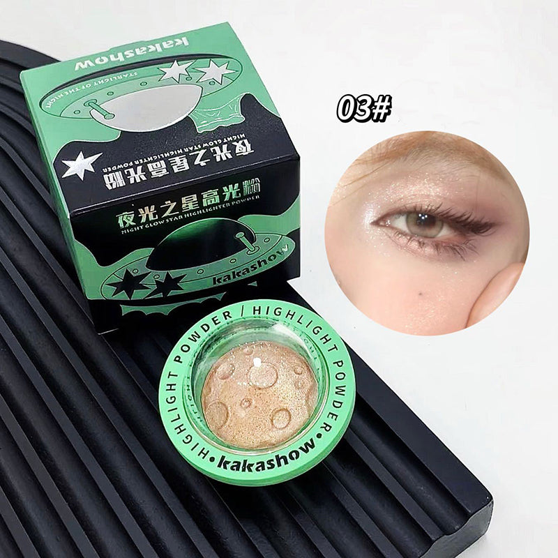 Planet Space Highlighter Powder Brighten Fairy Adas Powder Shimmer Water Light Contour Face Body Illuminator Makeup Cosmetics