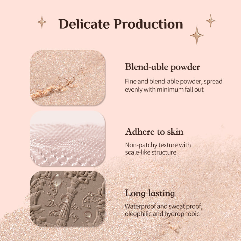 Flower Knows Highlighter & Contour 4-color Makeup 3D Bronzer Matte Contour Powder