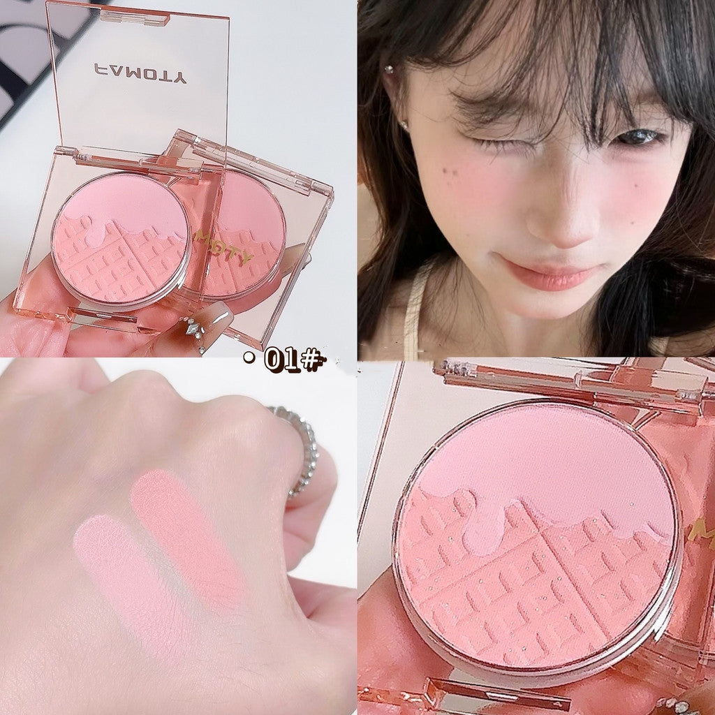 Monochrome Blush Palette   Powder Palette Multi-Colored Blush Powder Blushing Rose Matte Bold  Lightweight   Blends Easily