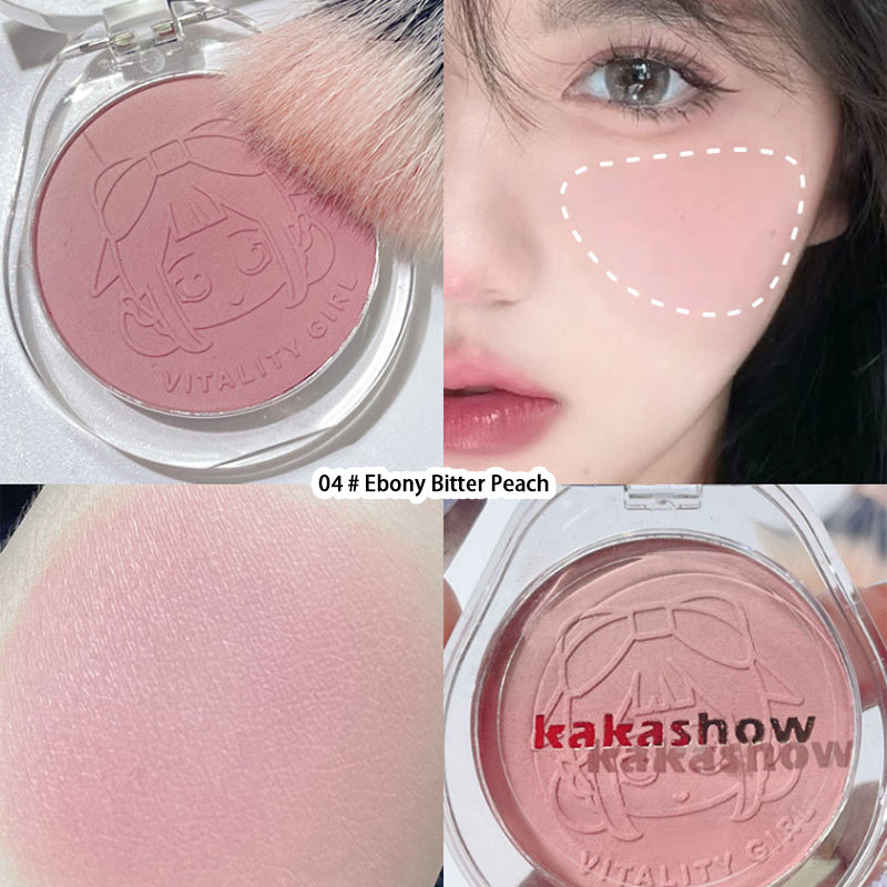 Youthful Gradient Blush - Natural Nude Shade  Easy-to-Blend Formula with Long-lasting Matte Finish