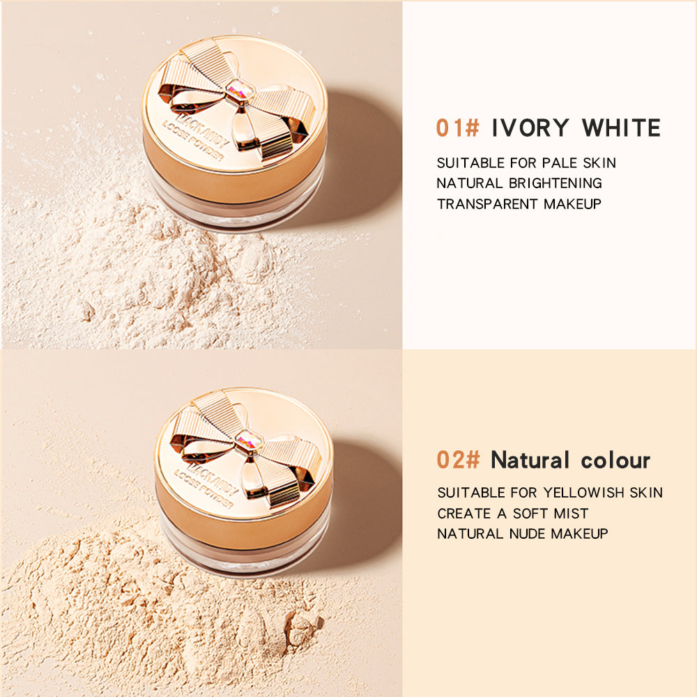 Original Silky Loose Powder Foundation  Lightweight Mineral Loose Powder Makeup Buildable Coverage Talc Free Vegan