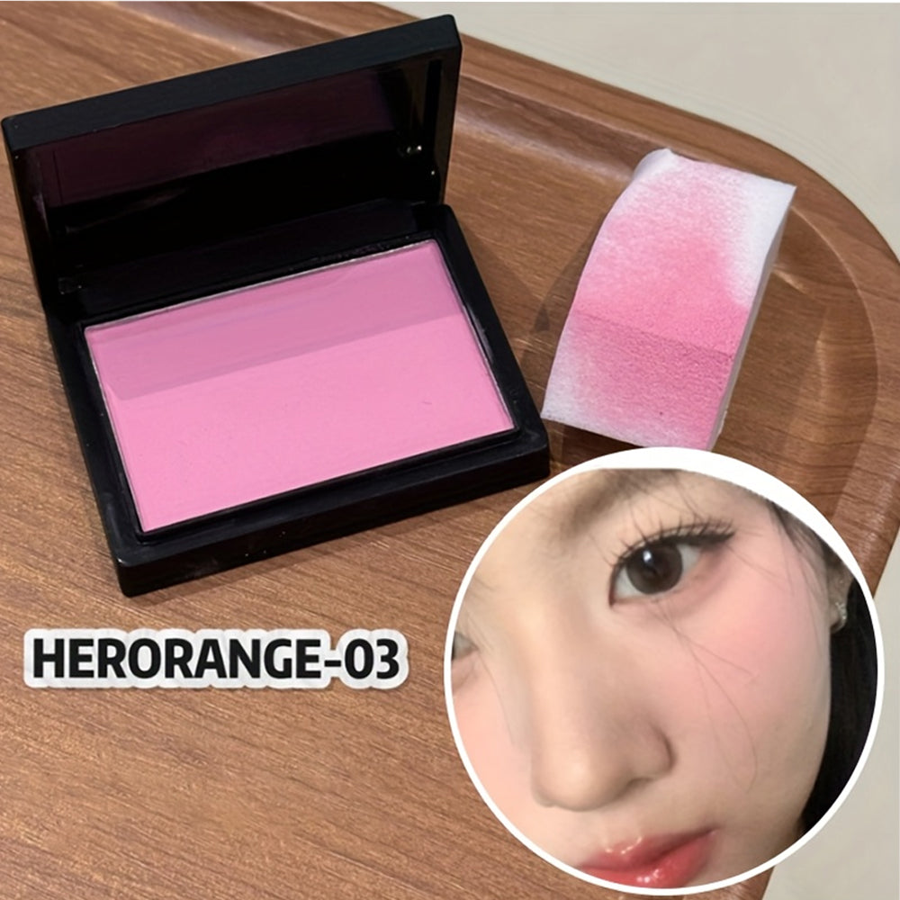 Light and Translucent Single-Color Blush  Matte Texture  Delicate  Soft  Waterproof  Sweat-Proof  Easy to Color  Natural Nude Makeup Whitening  Low Saturation Matte Contouring Rouge    for Beginners