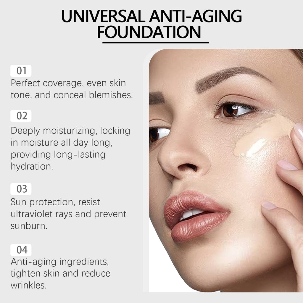 Hyaluronic Facial Moisturizing Foundation Moisturizing Base Oil Control Long-Lasting Waterproof SPF46 Professional Face BB Cream