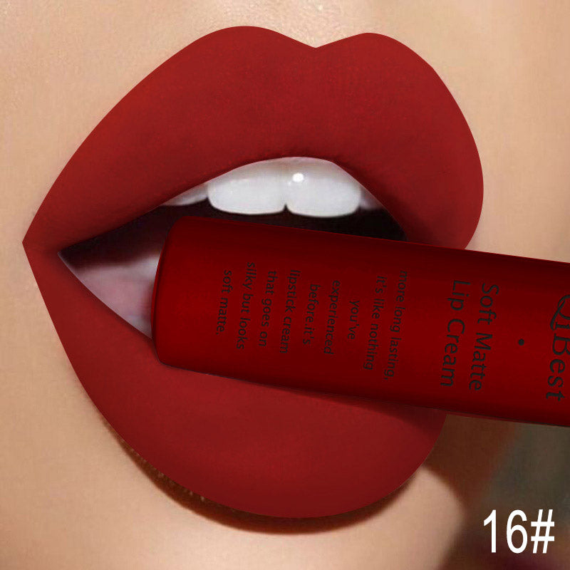 Sexy Velvet Matte Lip Gloss Liquid Lipstick Lipgloss Beauty Red Nude Waterproof Long-lasting Lip Stain Makeup