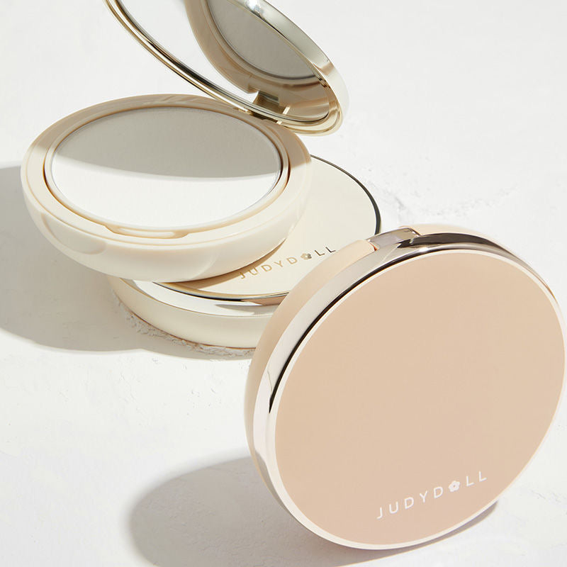 Transparent Beige Compact Powder Oil Control & Makeup Matte Finishing Long Lasting Pressed Powder Soft Focus Foundation