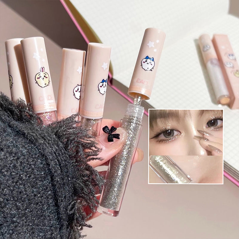 Liquid Eyeshadow Shimmer Sparkling Lasting Highlighter Contour Brighten Fine Glitter Eyeshadow Lying Silkworm Body Beauty Makeup