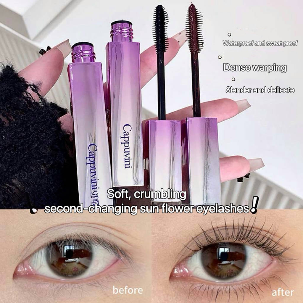 Waterproof Mascara Curling Primer Set Lengthening Volumizing Eyelash Extension Black Brown Natural Eyelash Enhance Smudge-Proof