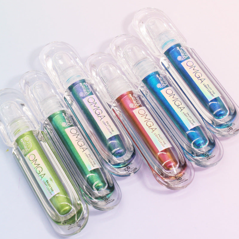 Chameleon Liquid Eye Shadow Pearlescent Shimmer Long Lasting Pearly Fine Sparkling Sequins Highlighter Eyeshadow Eye Makeup