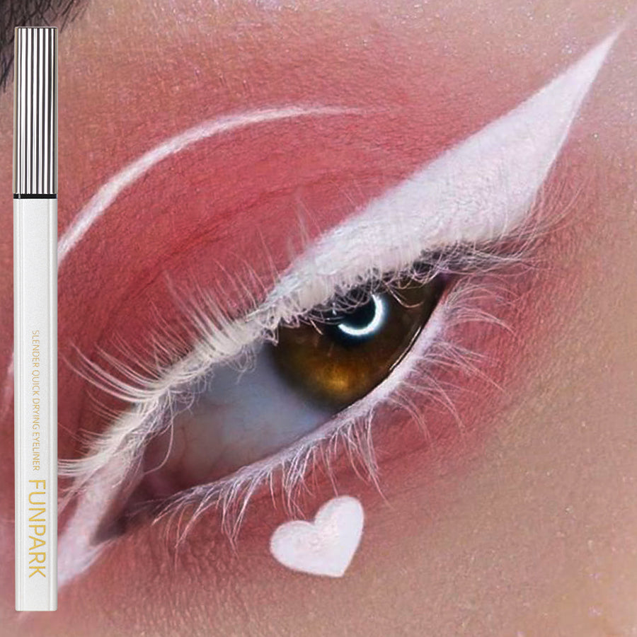 1PC Matte Liquid Eyeliner Waterproof Long Lasting Eye Pencil White Eye Liner Lying Silkworm Pen Makeup For Eyes Wonmen Cosmetic