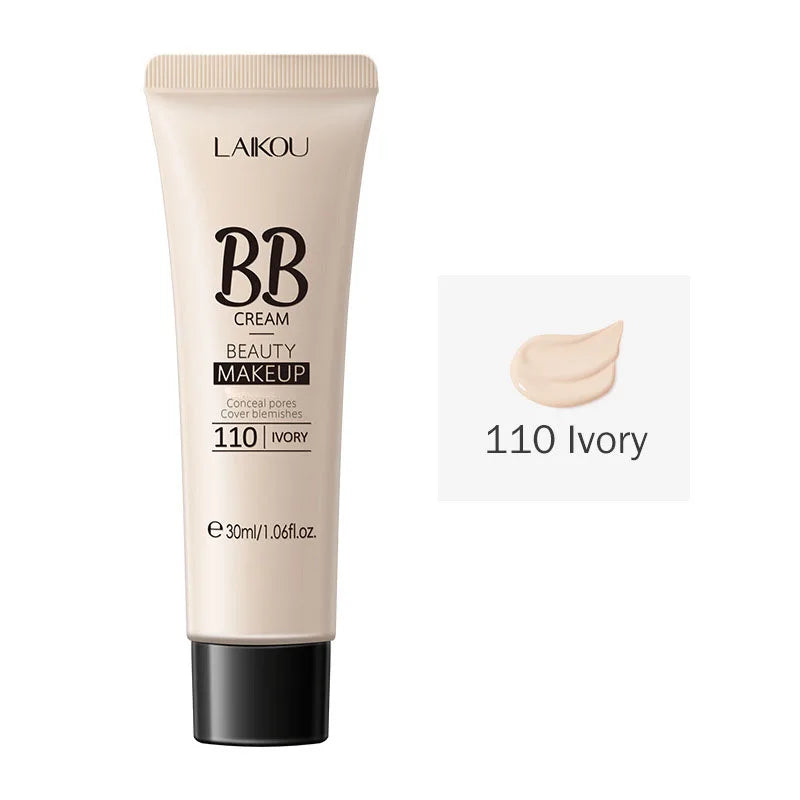 BB Cream 18 Hour Longlasting Liquid Foundation Waterproof Anti-acne Marks Flawless Natural Face Base Makeup Moisturize