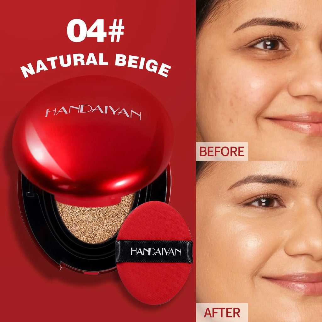 Air Cushion Full Coverage Waterproof Long-lasting Brighten Foundation  Women Base Makeup Face Korean Cosmetics