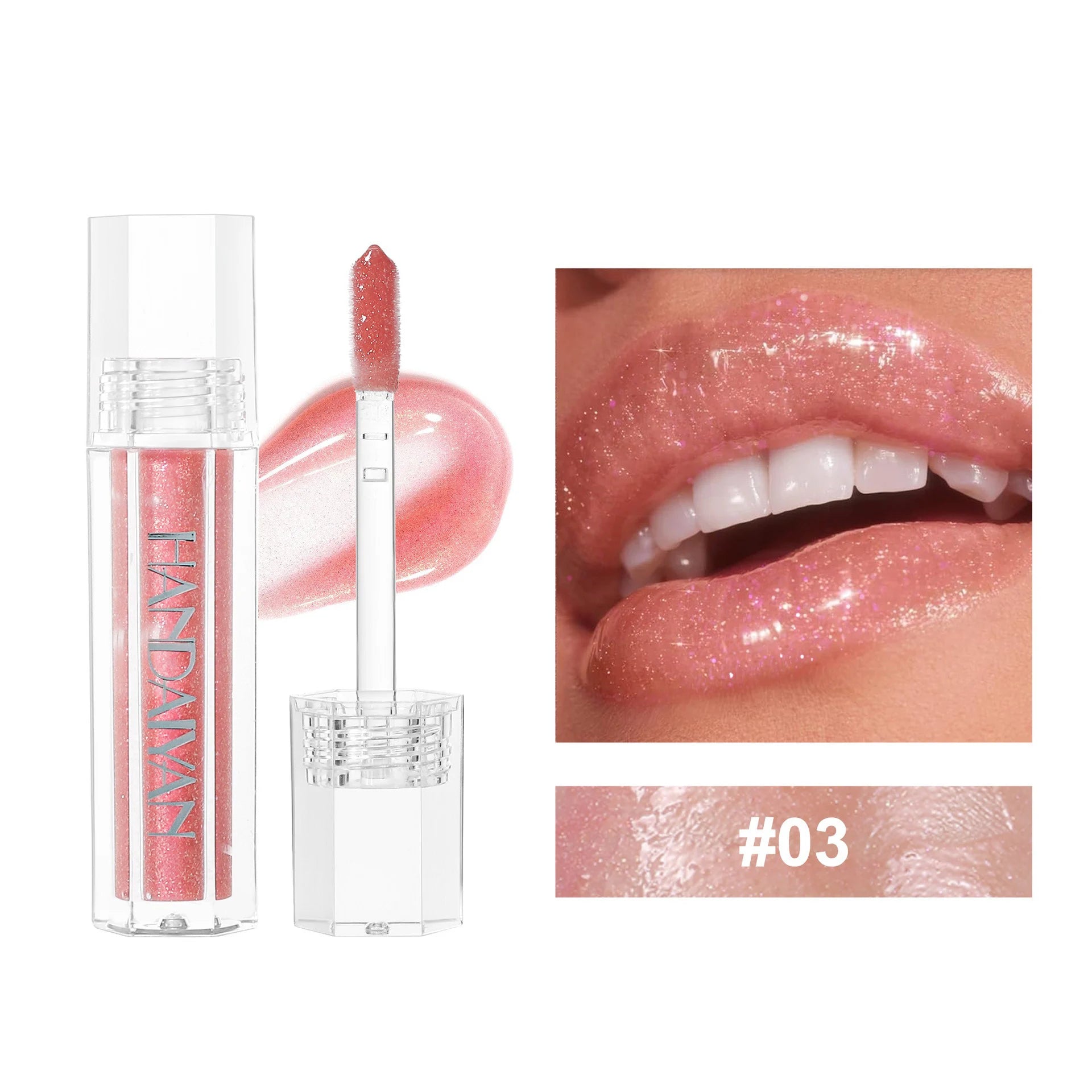 Lip Gloss Sexy Plump Glitter Crystal Jelly Red Nude Lipstick Liquid Waterproof Moisturize Oil Lipgloss Makeup