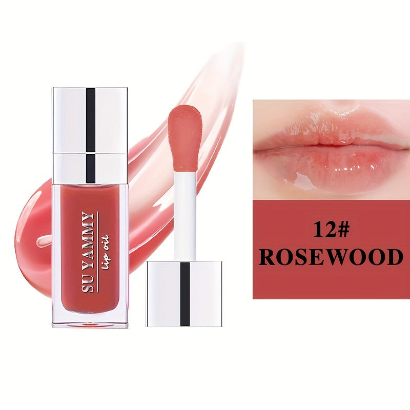 Hydrating Lip Glow Oil Moisturizing Transparent Plumping Lip Gloss Tinted for Lip Care and Dry Lip Ideal Gift For Mother's Day