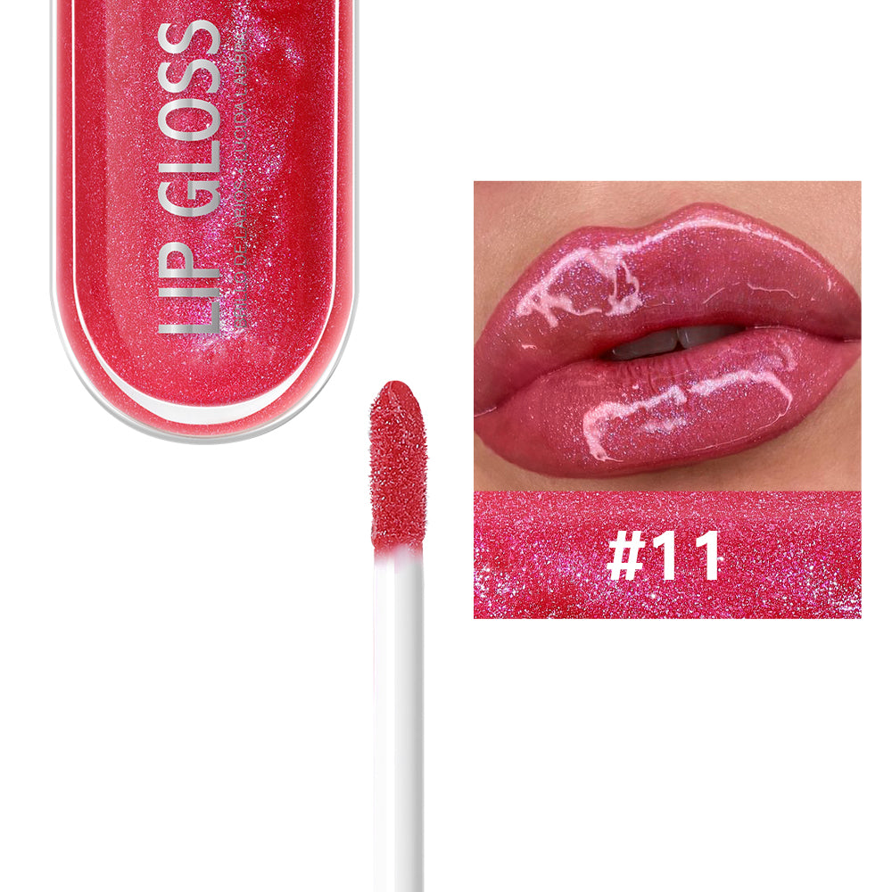 12 Colors Glitter Lip Gloss Long Lasting Diamond Pearlescent Metallic Liquid Lipstick Moisturizing Lip Glaze Cosmetics