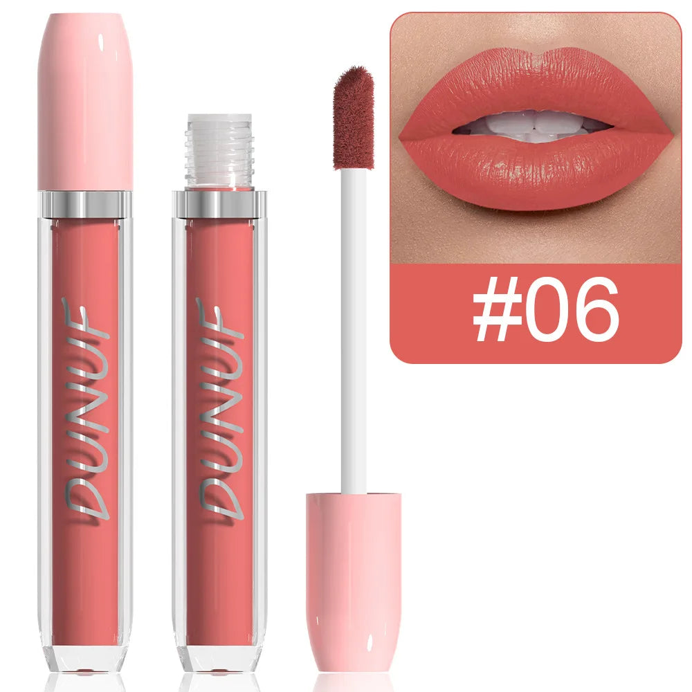 25 Color Velvet Matte Lipstick Liquid Waterproof Sexy Red Matte Lip Glaze Non-Stick  Makeup Not Easy To Fade Lip Gloss