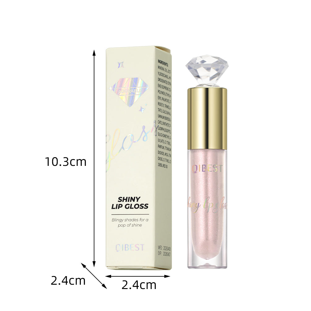 Glitter Lip Glaze Shimmer Diamond Lip Gloss Long Lasting Liquid Lipstick Makeup Lip Oil Tint Moisturizing Lips Makeup