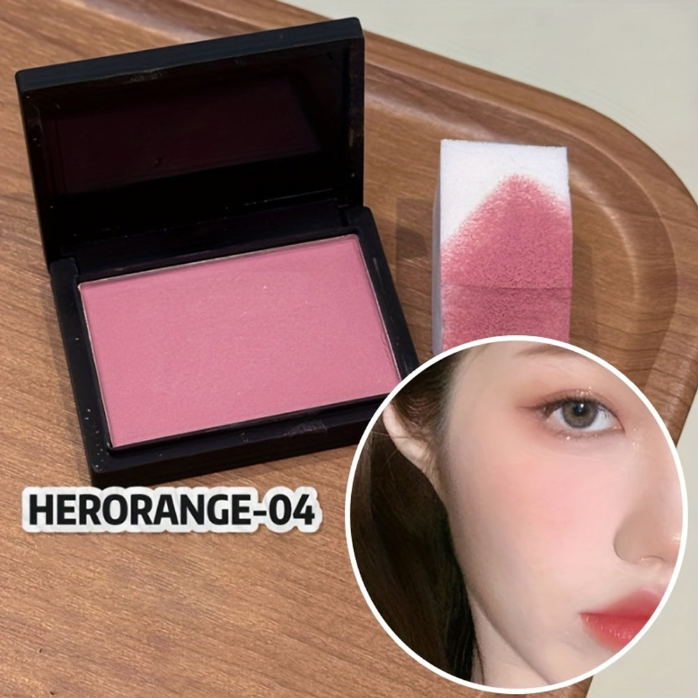 Light and Translucent Single-Color Blush  Matte Texture  Delicate  Soft  Waterproof  Sweat-Proof  Easy to Color  Natural Nude Makeup Whitening  Low Saturation Matte Contouring Rouge    for Beginners