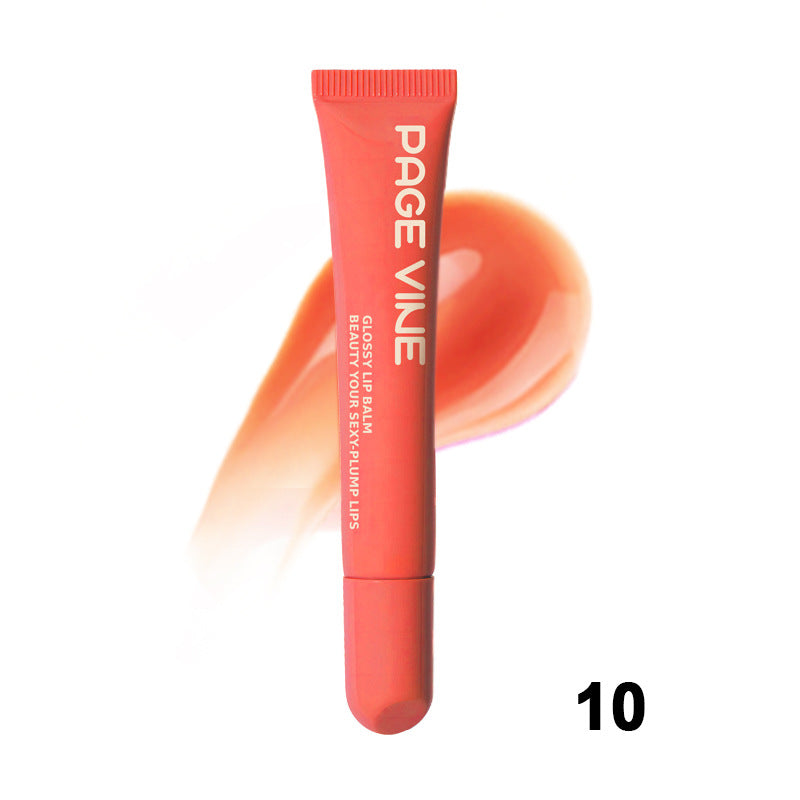 Polypeptide Soft Tube Mirror Lip Gloss for Phone Case Moisturising Transparent Built-in Lipgloss Beauty Cosmetics