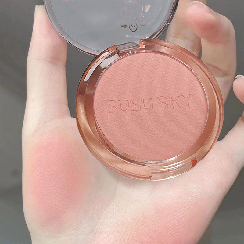 Rabbit Monochrome Blush Matte Matte Long-lasting Color Not Easy to Fly Whitening Rouge