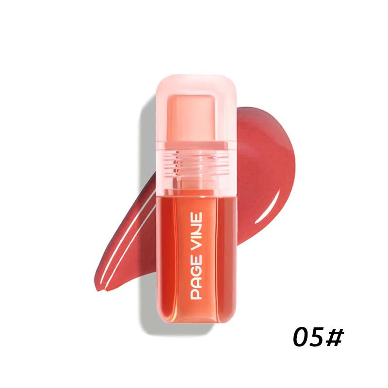 Blush Liquid Rouge Matte Lips Cheeks Natural Highlighter Lip Gloss Blusher Nourishing Antler-shaped Brush Head Makeup