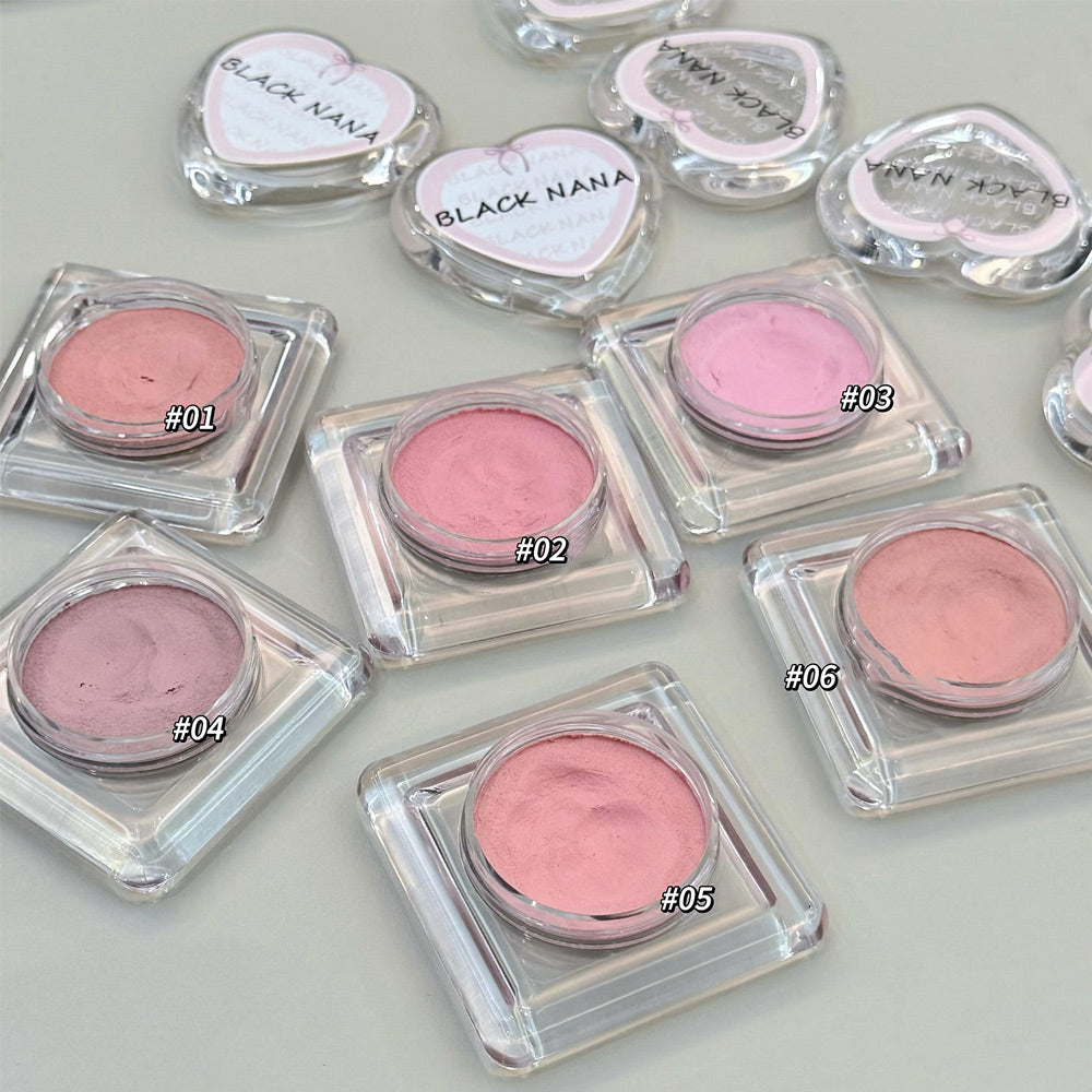 Love Heart Blush Cream  Fine Texture Natural Color Blush Cream for Brightening Special Packaging Design