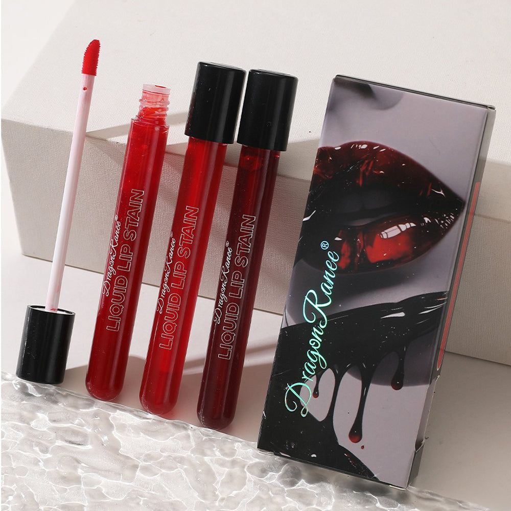 3Pcs/set Jelly Mirror Plasma Lipstick Non-stick Cup Moisturizing Lip Gloss Long Lasting Water Glossy Lip Tints Makeup Cosmetics