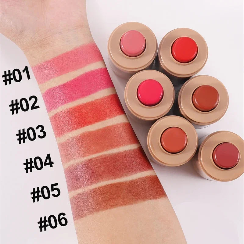 New Cheek Blush Cream Blusher Stick Lip Lift Complexion Long-lasting Waterproof Simple Tint High Pigment Pocket Blush Makeup