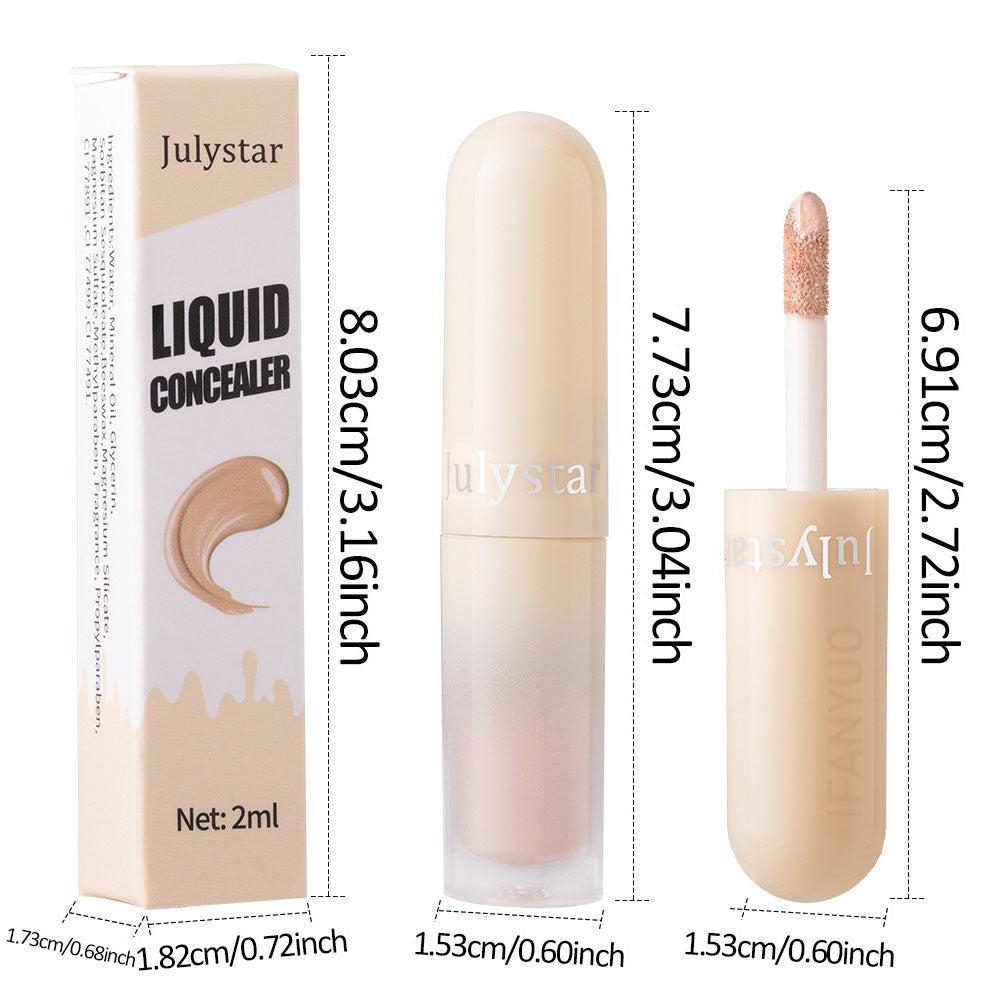 Waterproof Liquid Concealer Oil-control Lasting Cover Dark Circle Tattoo Acne Natural Full Coverage Lightweight Concealer Makeup